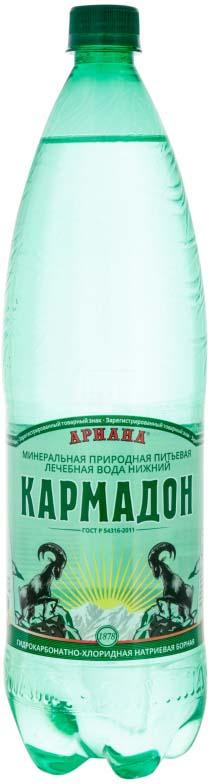 

Вода Кармадон минеральная лечебно-столовая газированная 1.5л
