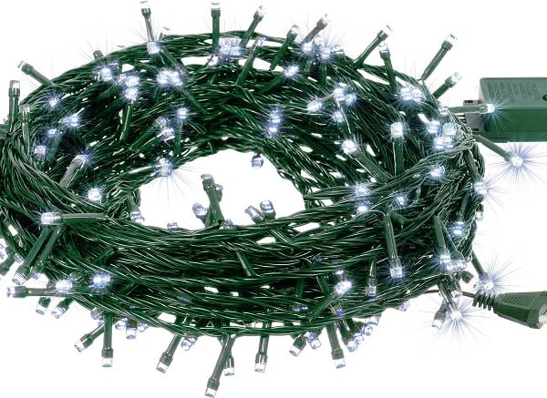 Электрогирлянда новогодняя Vegas Нить Холодное свечение светодиодная 300 ламп 30м
