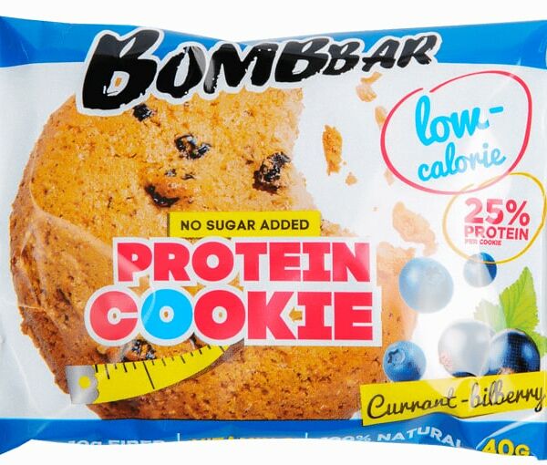 Печенье Bombbar неглазированное Смородина и черника 40г