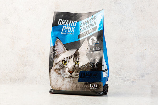 Корм сухой для взрослых кошек всех пород 6 видов рыбы, 1,5 кг