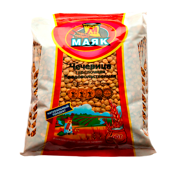 Чечевица красная Маяк шлифованная 800г