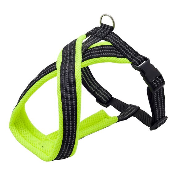 Каскад шлейка нейлоновая Х-образная с мягкой подкладкой 26 см., Зеленый