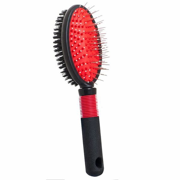 Щетка YUGI двусторонняя черная 23*6,5 см для животных