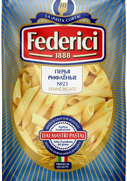 Макароны Federici Перья рифленые 400г