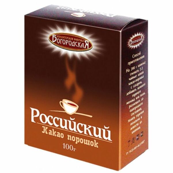 Какао-порошок Россия-щедрая душа Российский с пониженным содержанием жира