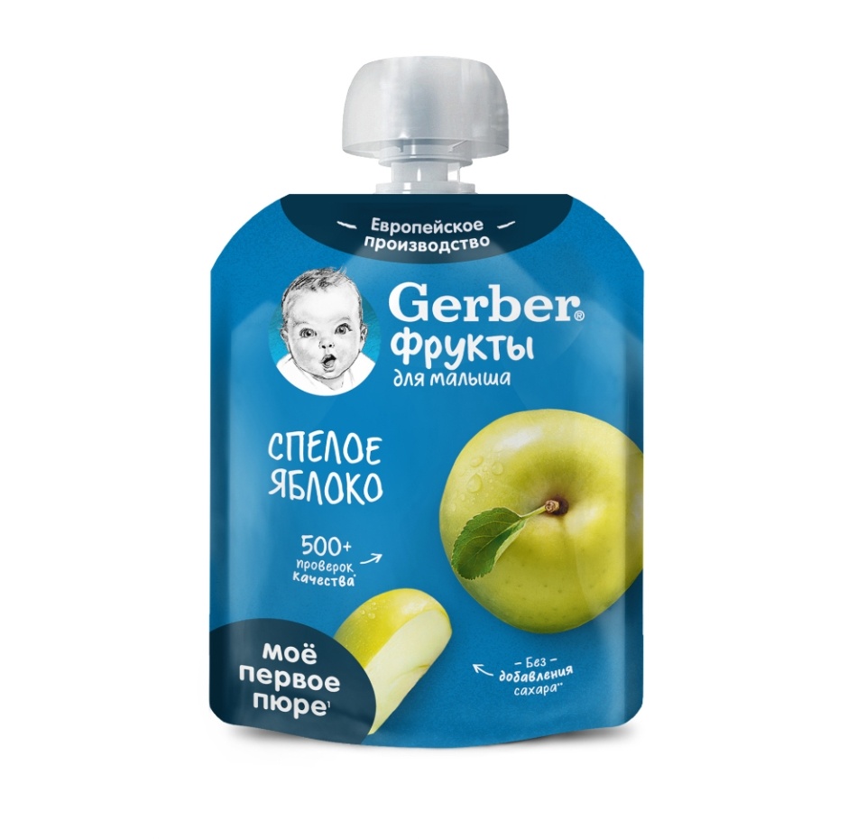 

Пюре Gerber Organic спелое яблоко с 4 месяцев 90 г