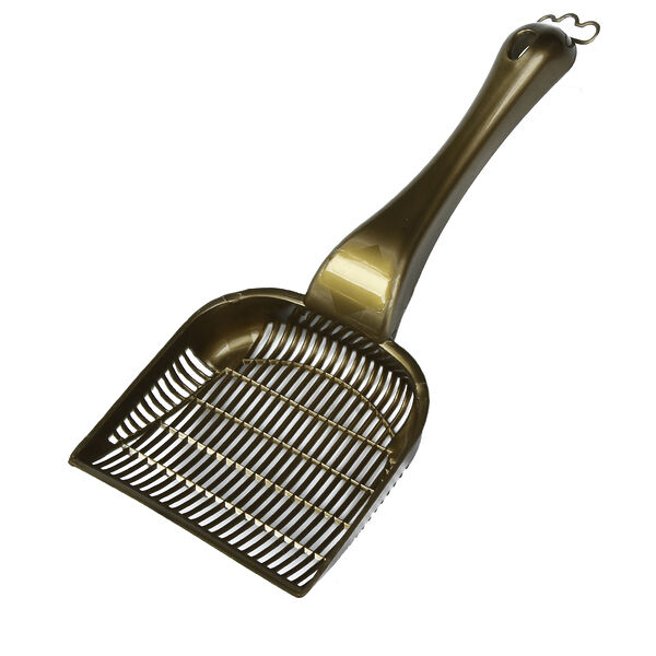 EBI Совок для кошачьего туалета с мелкой сеткой, бронза, 26х10.5см (Нидерланды)