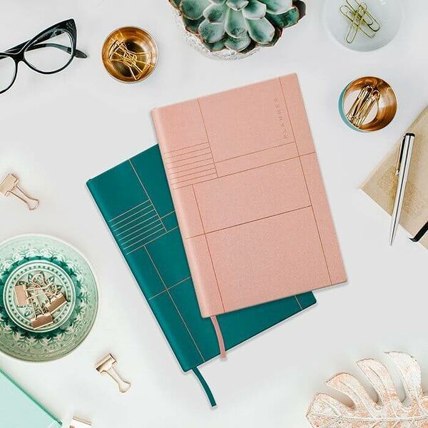 Планер А5 недат. LOREX LINEN STYLISH COLLECTION 80 л. инт. обл. роз.