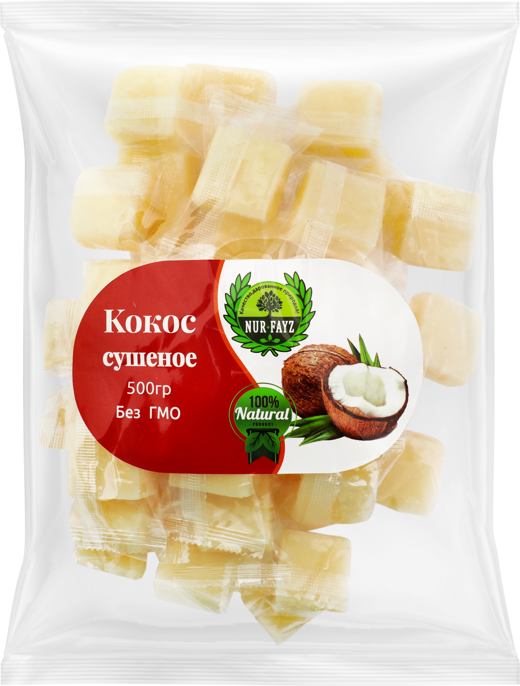 

Кокос кубик фас вес до 300г