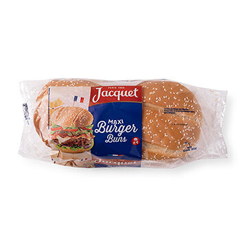 Булочки Maxi с кунжутом для бургеров, 330 г, Jacquet Brossard Distribution, Франция