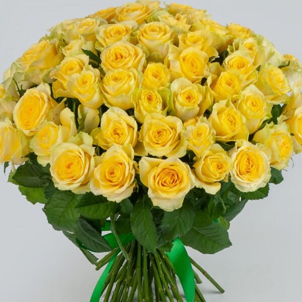 Букет Ламбада 51 желтая роза