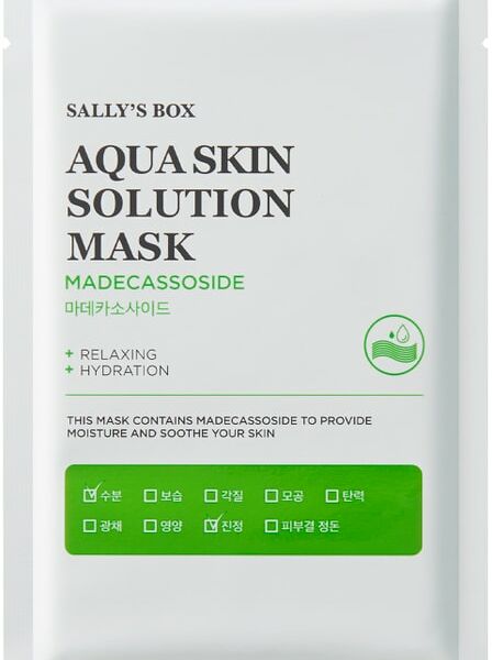 Маска для лица Sally's box Aqua Skin Solution Мадекассосид тканевая 22мл