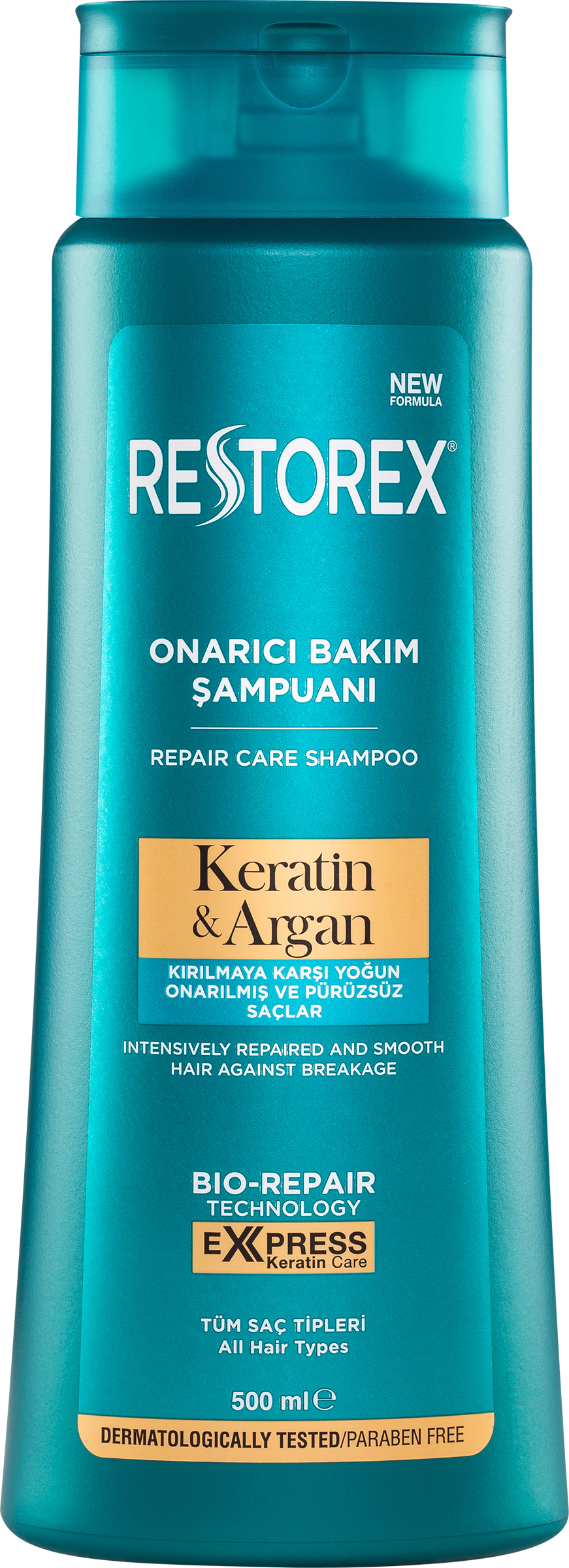 

Шампунь для волос Restorex с кератином и арганом, для восстановления, роста здоровых волос, 500 мл