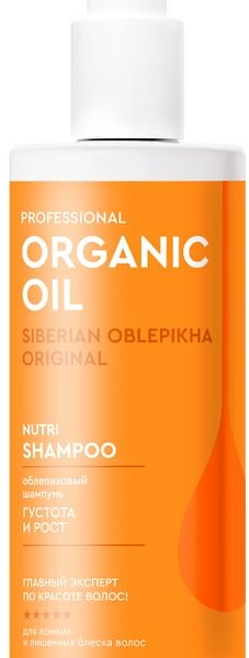 Шампунь для волос Professional Organic Oil Густота и рост облепиховый 240мл