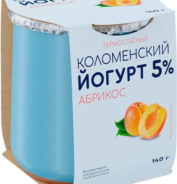 Йогурт Коломенский Абрикос 5% 140г