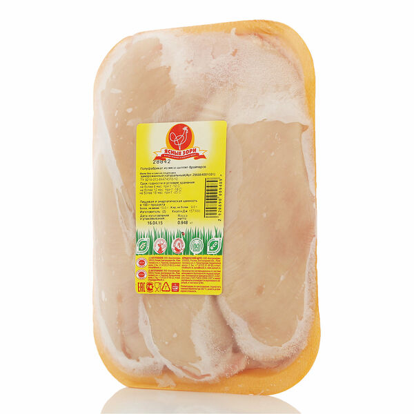 Филе грудки цыпленка-бройлера замороженное ТМ Ясные Зори