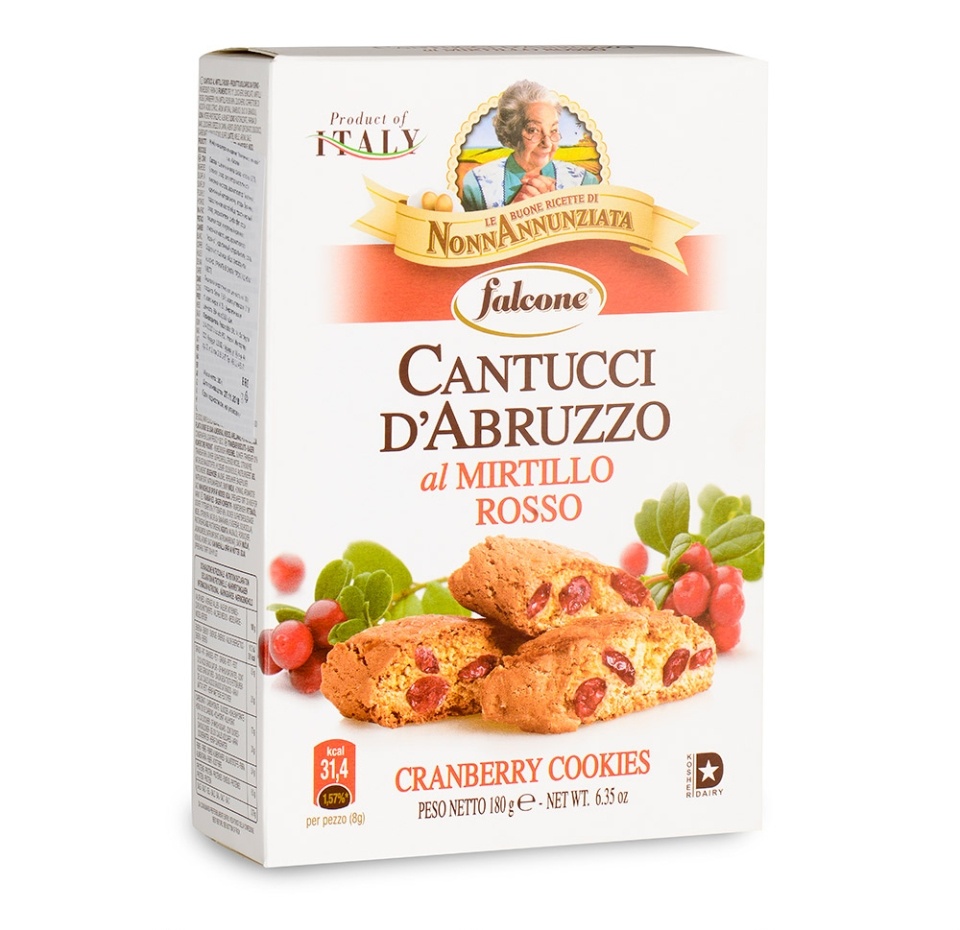 

Печенье Falcone Cantucci D'Abruzzo с клюквой 180 г