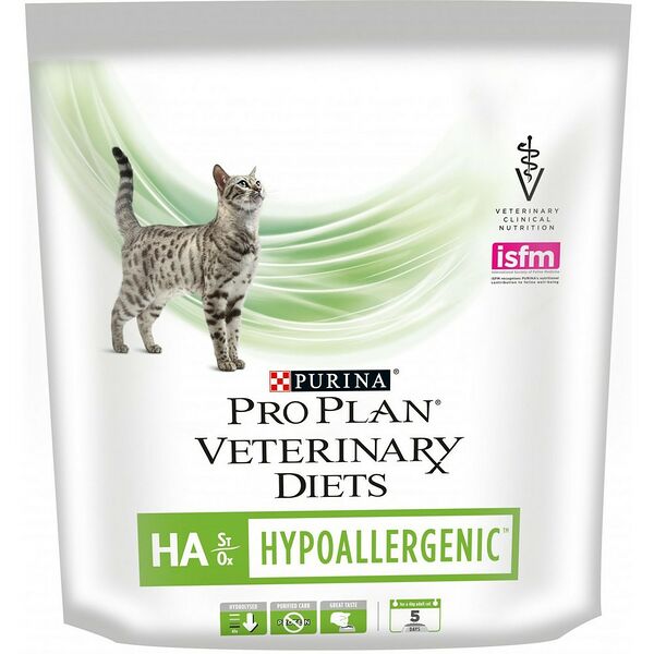 Корм для кошек PRO PLAN Veterinary Diets HA при пищевой непереносимости сух. 325г (упаковка - 6 шт)