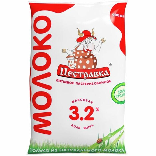 Молоко Пестравка пастеризованное, 3.2%
