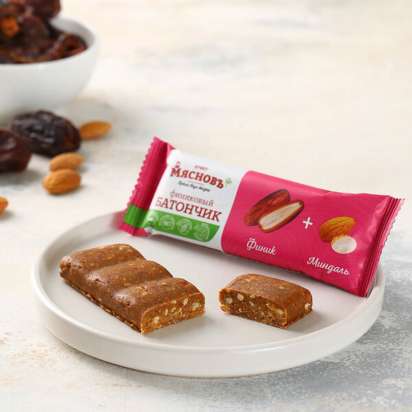 Батончик финиковый с миндалем МясновЪ Буфет