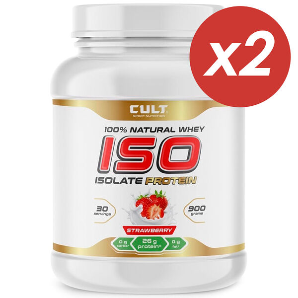 Cult ISOlate Protein клубника 900 г х 2 шт 