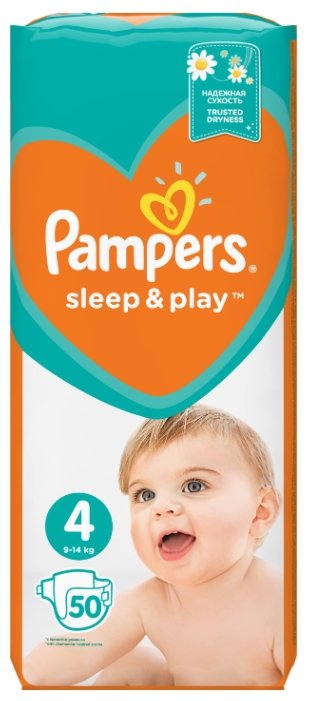 

Подгузники Pampers Sleep&Play 4 (9-14 кг) 50 шт