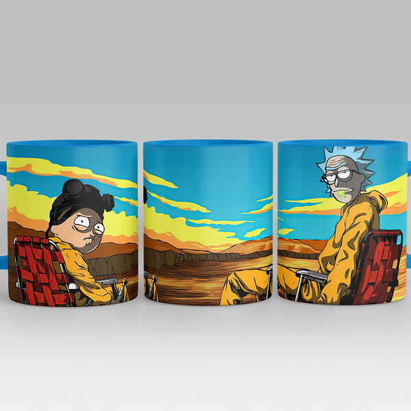 Кружка с принтом Рик и Морти 2 330мл