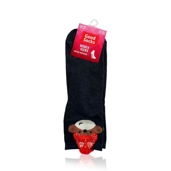 Женские укороченные носки Good Socks , Темно-серый р.36-39