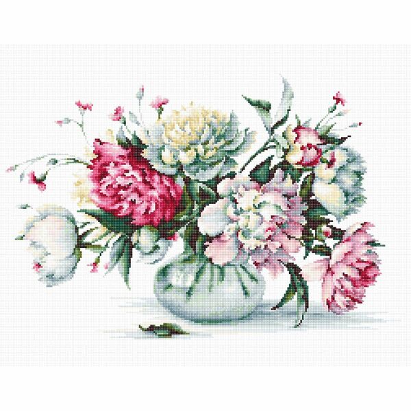 B2263 Набор для вышивания 'Пионы' 34,5*23см, Luca-S