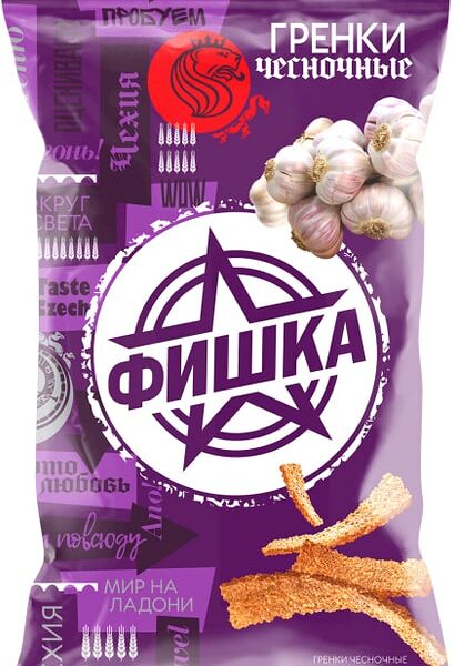 Гренки Фишка Чесночные 120г