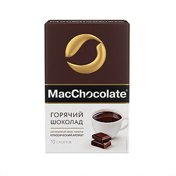 Растворимый какао-напиток MacChocolate горячий шоколад, 10 штук