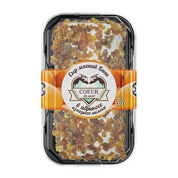 Сыр мягкий Coeur du nord Бюш в абрикосе из козьего молока, 45%