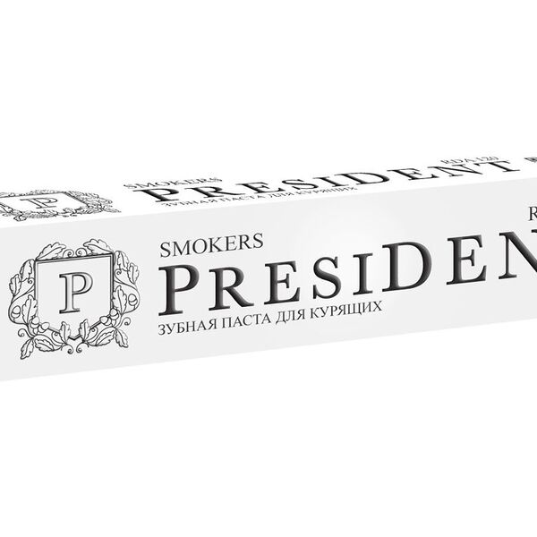 Зубная паста PRESIDENT Smokers для курящих
