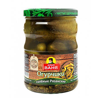 Огурцы солёные Дядя Ваня Рязанские, 950г