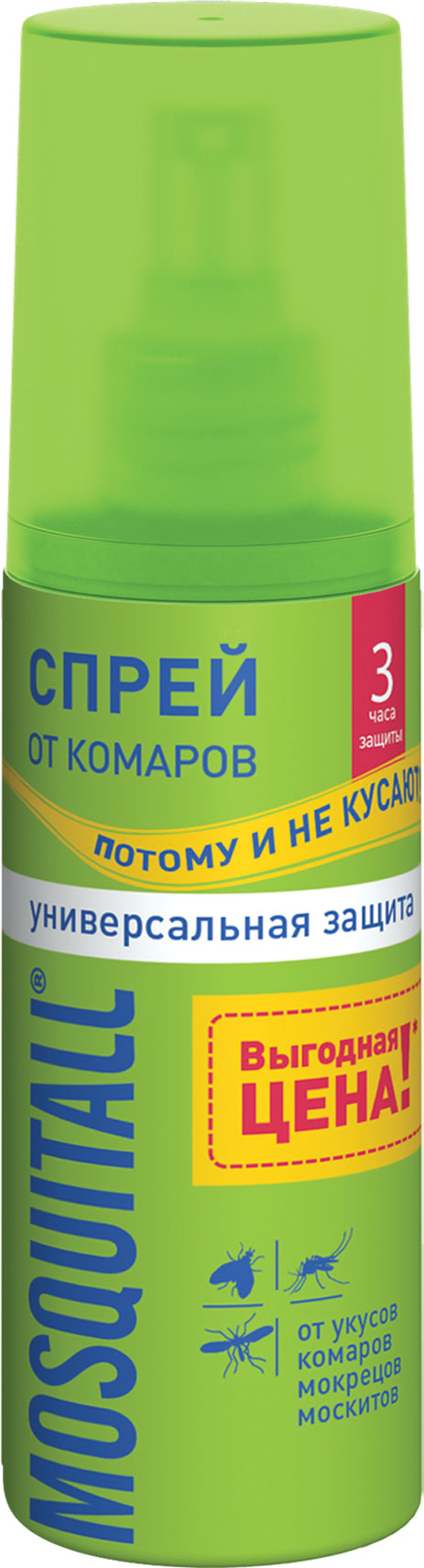 

Спрей от комаров Mosquitall Универсальная защита