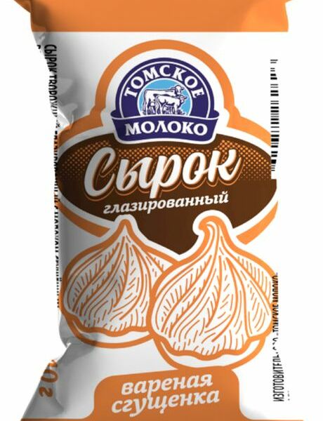 Сырок творожный Томское молоко с вареной сгущенкой 26%