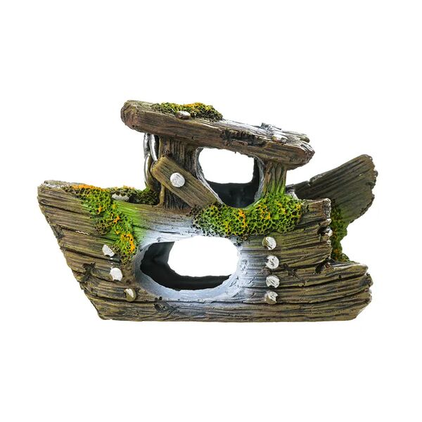 Корабль с отверстием 15*7*10см