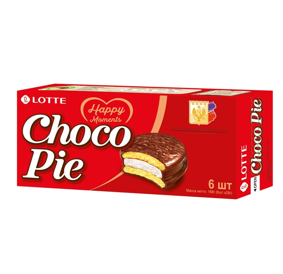 

Печенье Choco Pie бисквитное глазированное 168 г