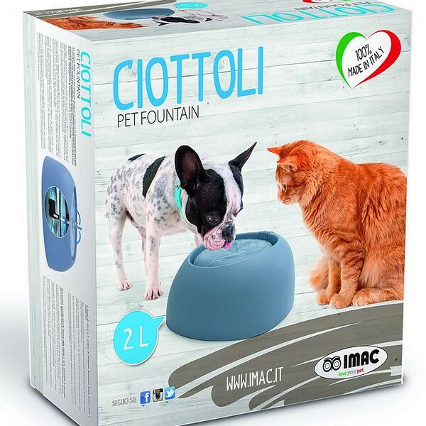 Imac Pet Fountain Поилка-фонтан для кошек и собак 32 х 28 х 13 см., Голубой