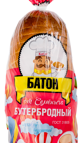 Батон Касес от Семеныча бутербродный в нарезке