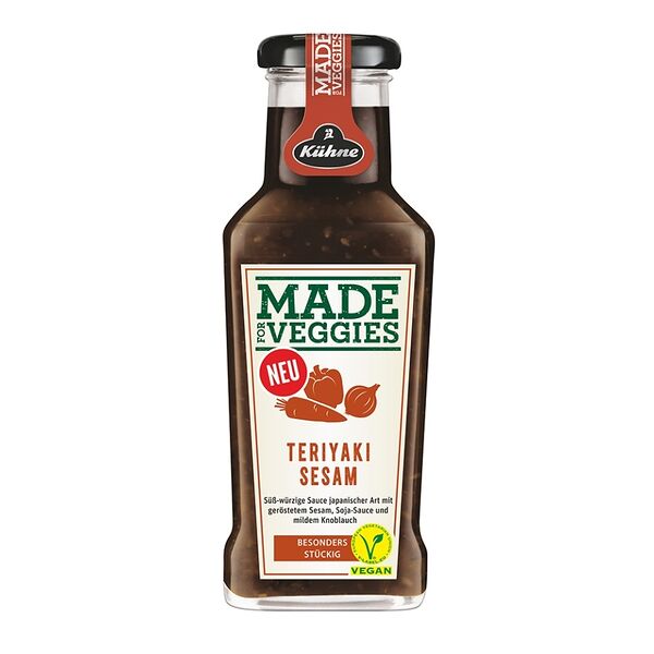 Соус Kuhne Made for Veggie Терияки с кунжутом 235 мл, Германия