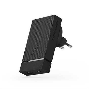 

Сетевое зарядное устройство Native Union 20Вт, USB-A + USB-C, PD, серый