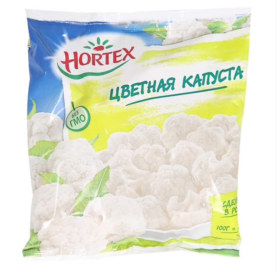 

Капуста цветная Hortex быстрозамороженная 400 г