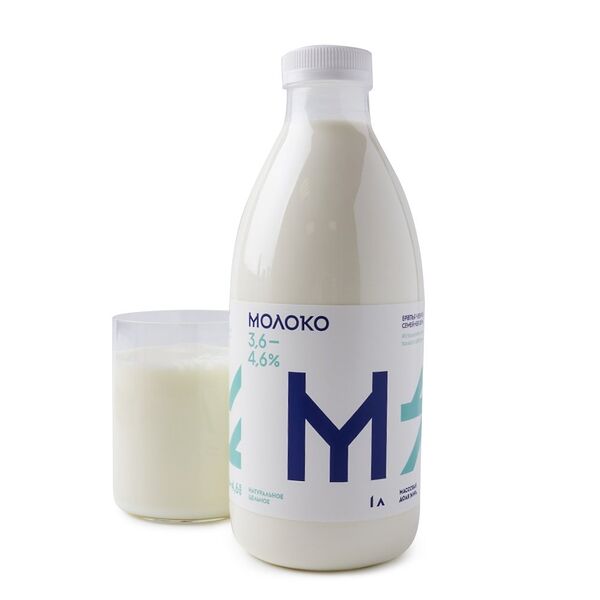 Молоко пастеризованное цельное 3.6–4.6%, «Братья Чебурашкины»