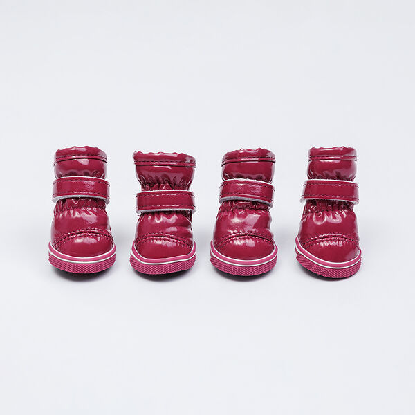 Ботинки-дутики для собак, XS, темно-красные