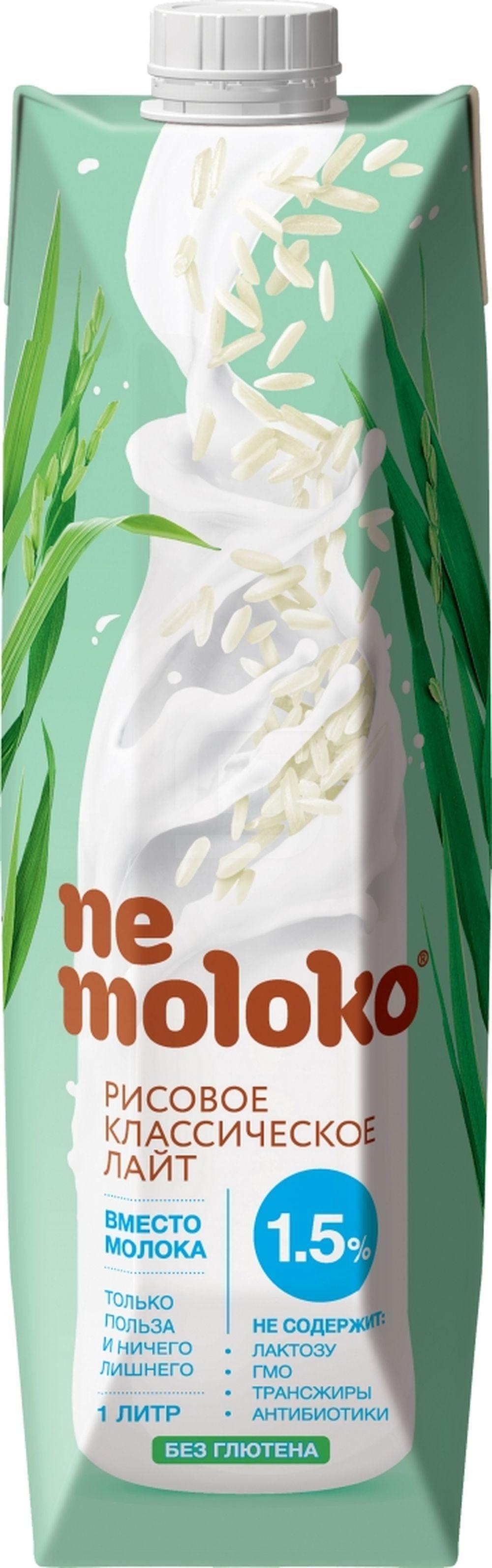 

Напиток Ne moloko рисовый классический лайт 1л