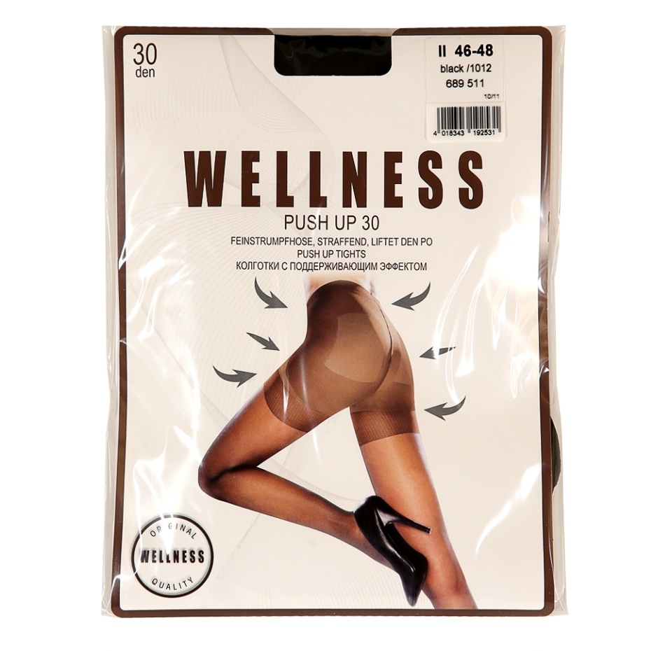 

Колготки Wellness Push up черные 30 den размер 2