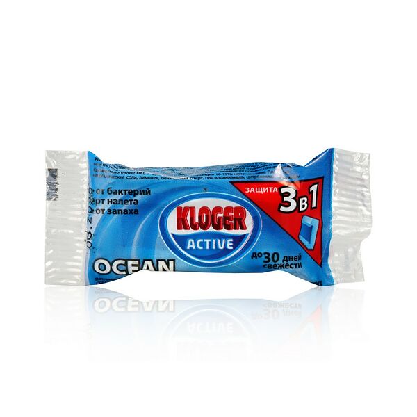Запасной блок Kloger чистящее средство для унитазов, с гелевой вставкой Морской
