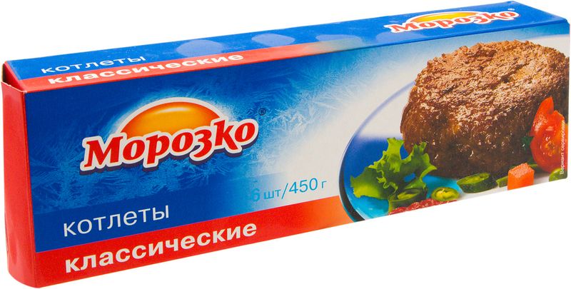 

Котлеты Морозко Классические говяжьи 450 г