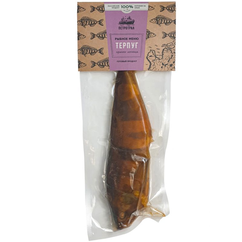 

Терпуг Петротрал дальневосточный потрошеный с головой горячего копчения вес